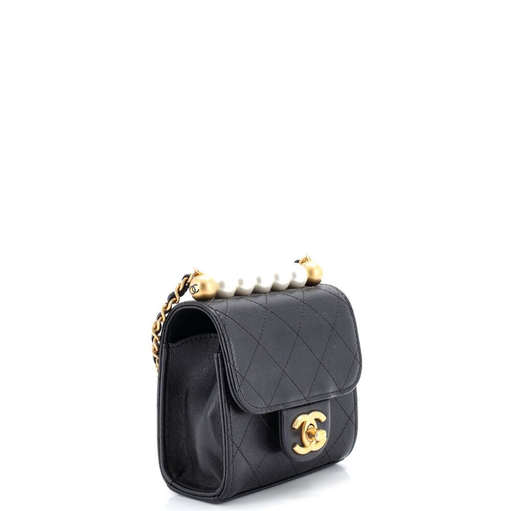 Chanel Chic Pearls Flap Clutch With #205376C26B - Picture 3 of 8